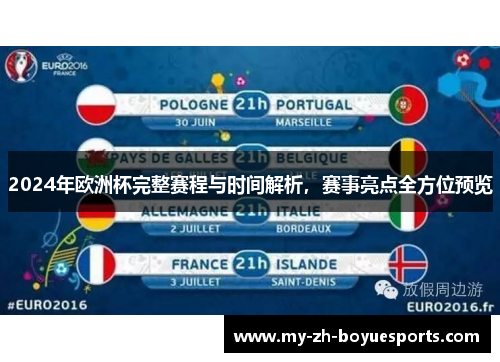 2024年欧洲杯完整赛程与时间解析，赛事亮点全方位预览